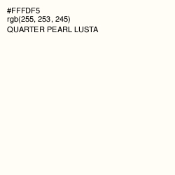 #FFFDF5 - Quarter Pearl Lusta Color Image